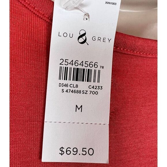 LOU & GREY Summer Shift Dress Spaghetti Strap Size Medium - Picture 6 of 8